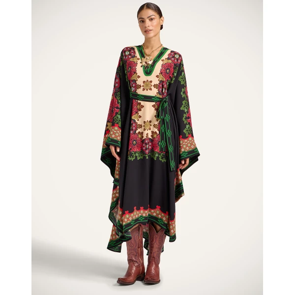 La DoubleJ Karis Kaftan in Bounty Red, view 4