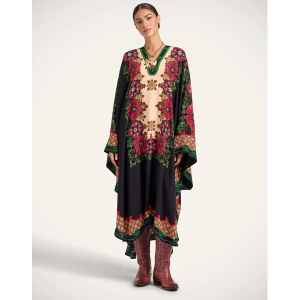 La DoubleJ Karis Kaftan in Bounty Red, view 5