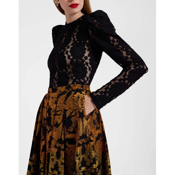 La DoubleJ Kelly Skirt in Cherubs Multicolor, view 6