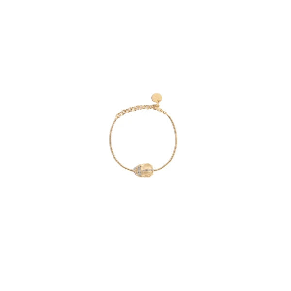 Khepri Bracelet in 24K Gold Plate & Rhinestone