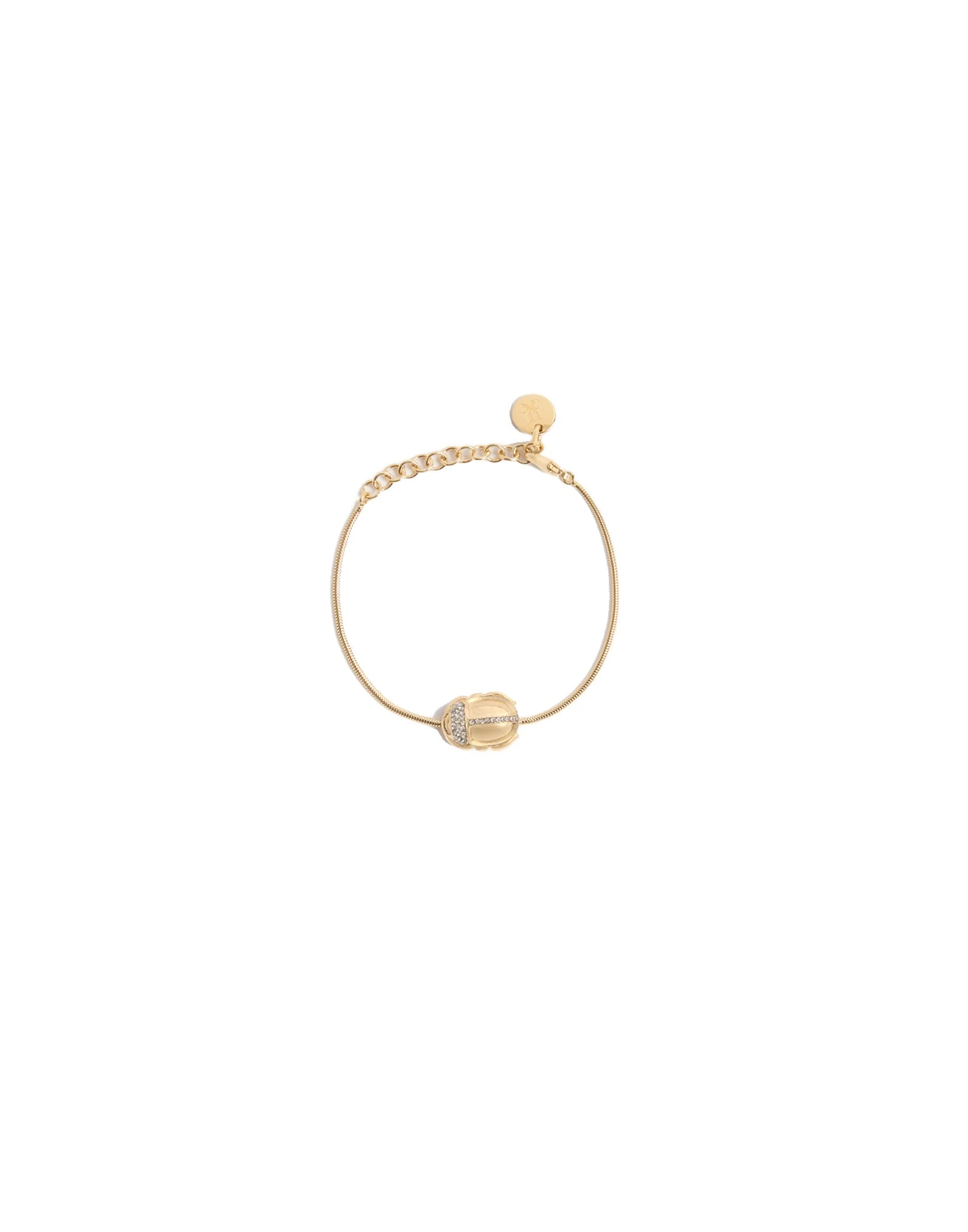 La DoubleJ Khepri Bracelet in 24K Gold Plate & Rhinestone La DoubleJ Khepri Bracelet in 24K Gold Plate & Rhinestone