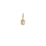 La DoubleJ Khepri Charm in 24K Gold Plate & Rhinestone