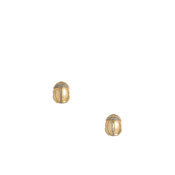 Khepri Studs in 24K Gold Plate & Rhinestone