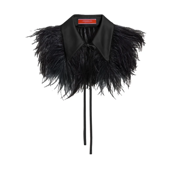 La Scala Collar in Black Techno Duchesse