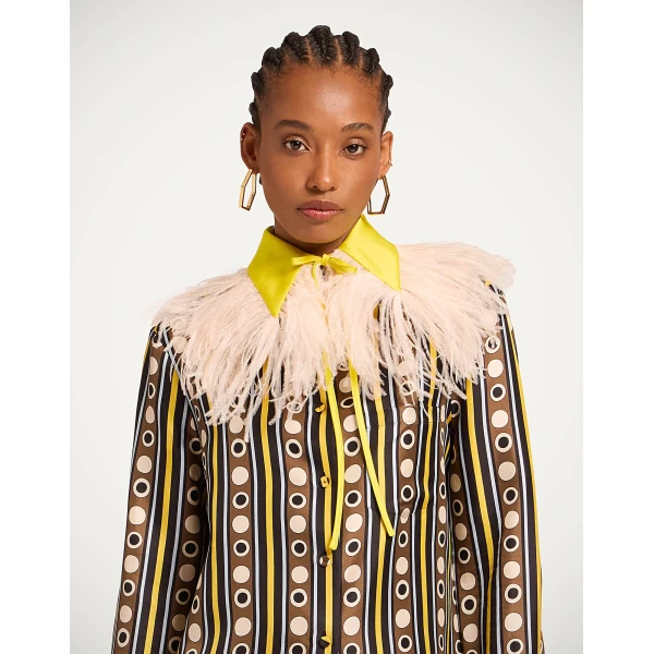 La DoubleJ La Scala Collar in Yellow at Luxury Shoes 