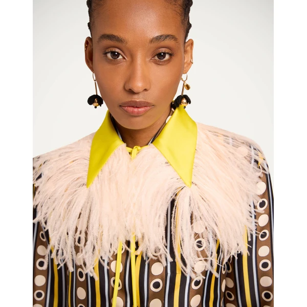 La DoubleJ La Scala Collar in Yellow at Luxury Shoes 