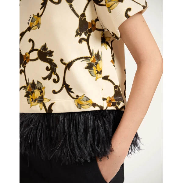 La DoubleJ La Scala Tee in Buttercup White at Luxury Shoes 