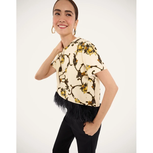 La DoubleJ La Scala Tee in Buttercup White at Luxury Shoes 