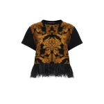 La DoubleJ La Scala Tee in Cherubs Black