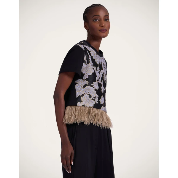 La DoubleJ La Scala Tee in Lark Black, view 2