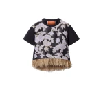 La DoubleJ La Scala Tee in Lark Black La DoubleJ La Scala Tee in Lark Black