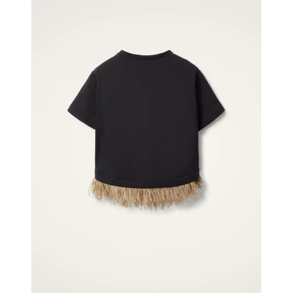 La DoubleJ La Scala Tee in Lark Black, view 6