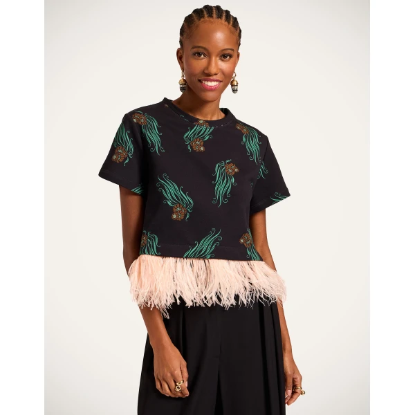La DoubleJ La Scala Tee in Lemuria Black, view 2