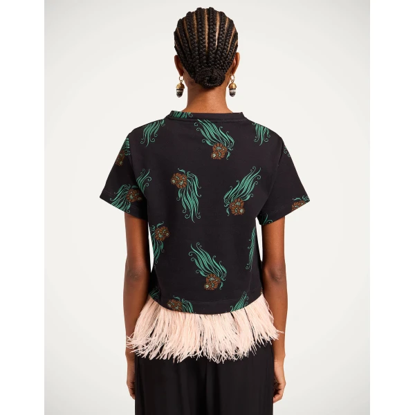 La DoubleJ La Scala Tee in Lemuria Black, view 3