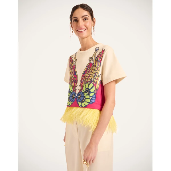 La DoubleJ La Scala Tee in Lemuria Pink, view 5