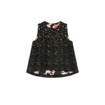 La DoubleJ La Scala Top in Bicolor Black at Luxury Shoes 