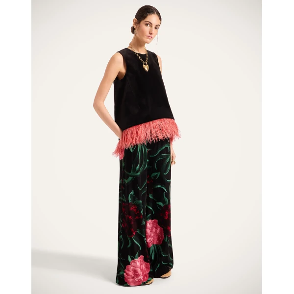 La DoubleJ La Scala Top in Black, view 4