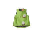 La DoubleJ La Scala Top in Derby Lime at Luxury Shoes 