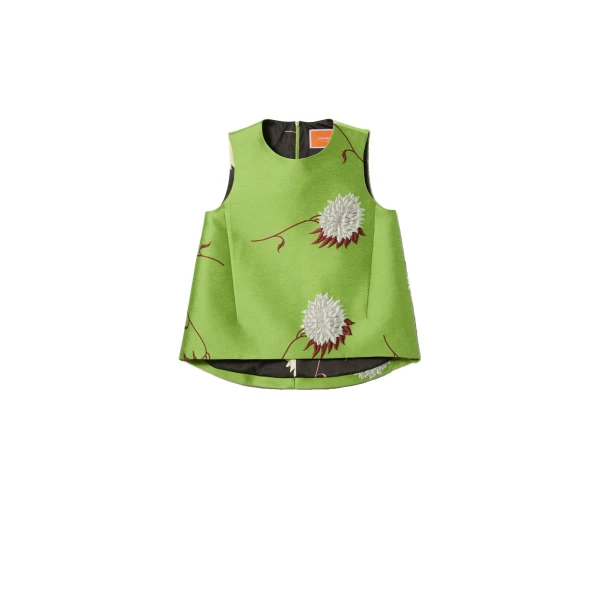 La DoubleJ La Scala Top in Derby Lime at Luxury Shoes 