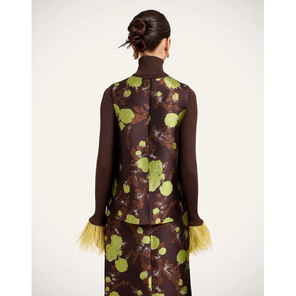 La DoubleJ La Scala Top in Devon Brown at Luxury Shoes 