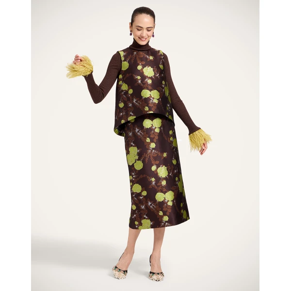 La DoubleJ La Scala Top in Devon Brown at Luxury Shoes 