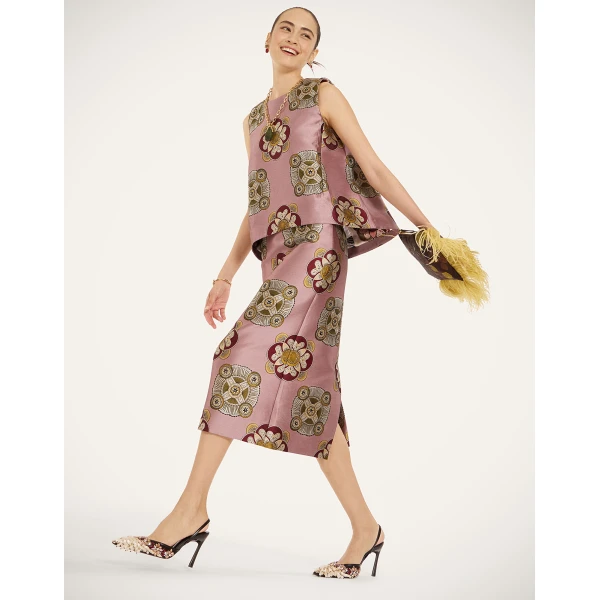 La DoubleJ La Scala Top in Nucleus Dusty Pink, view 4