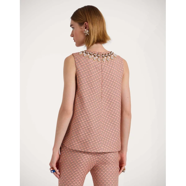 La DoubleJ La Scala Top in Tulip Pale Pink, view 3