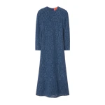 La DoubleJ Lacey Long Sleeve Swing Dress in Blue
