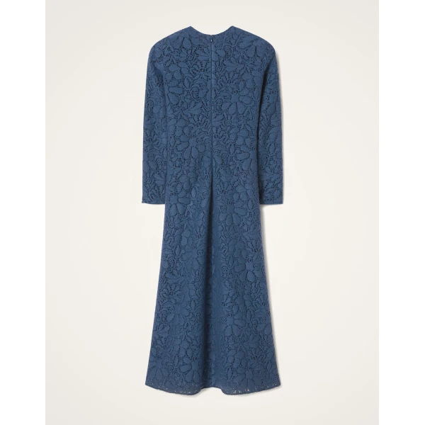 La DoubleJ Lacey Long Sleeve Swing Dress in Blue, view 6