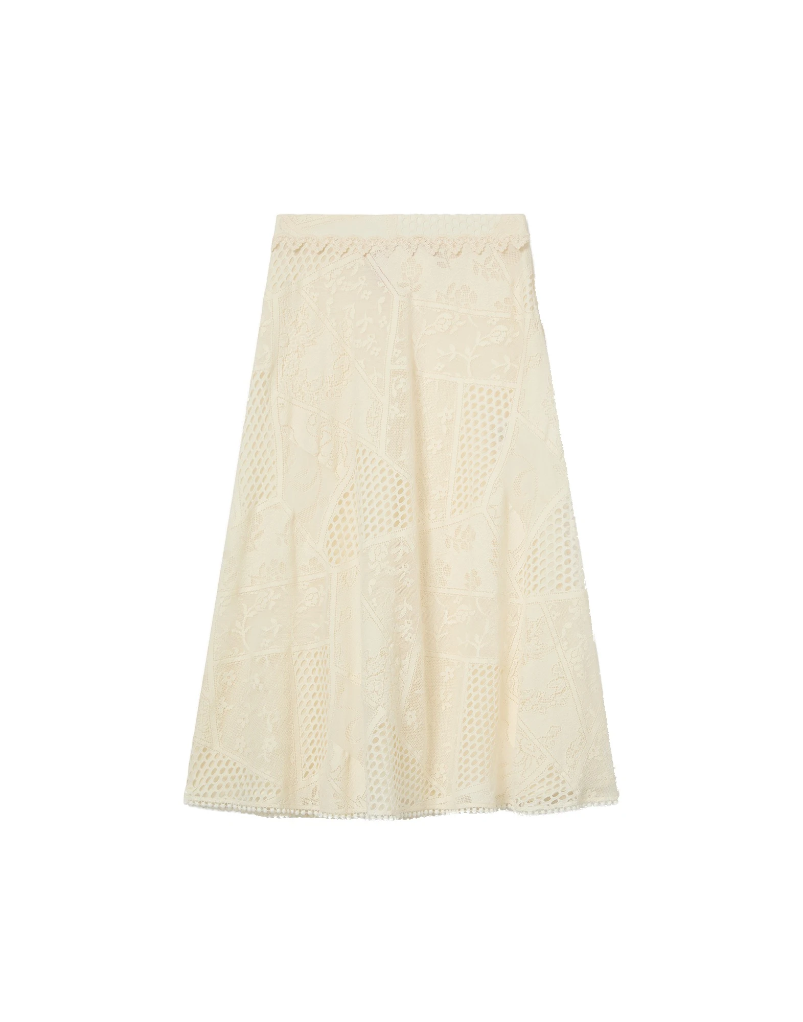 La DoubleJ Lacey Lungomare Skirt in Ivory La DoubleJ Lacey Lungomare Skirt in Ivory