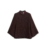 La DoubleJ Lacey Make An Exit Top in Chocolate at Luxury Shoes 