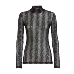 La DoubleJ Lacey Turtleneck in Black at Luxury Shoes La DoubleJ Lacey Turtleneck in Black at Luxury Shoes
