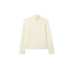 La DoubleJ Lacey Turtleneck in Off White Top