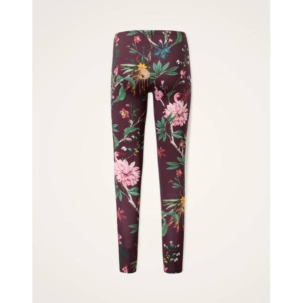 La DoubleJ Leggings in Zooflora Burgundy, view 5