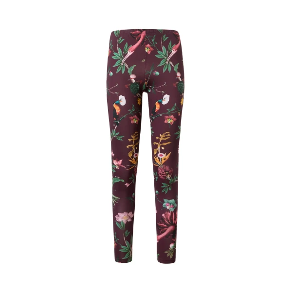La DoubleJ Leggings in Zooflora Burgundy