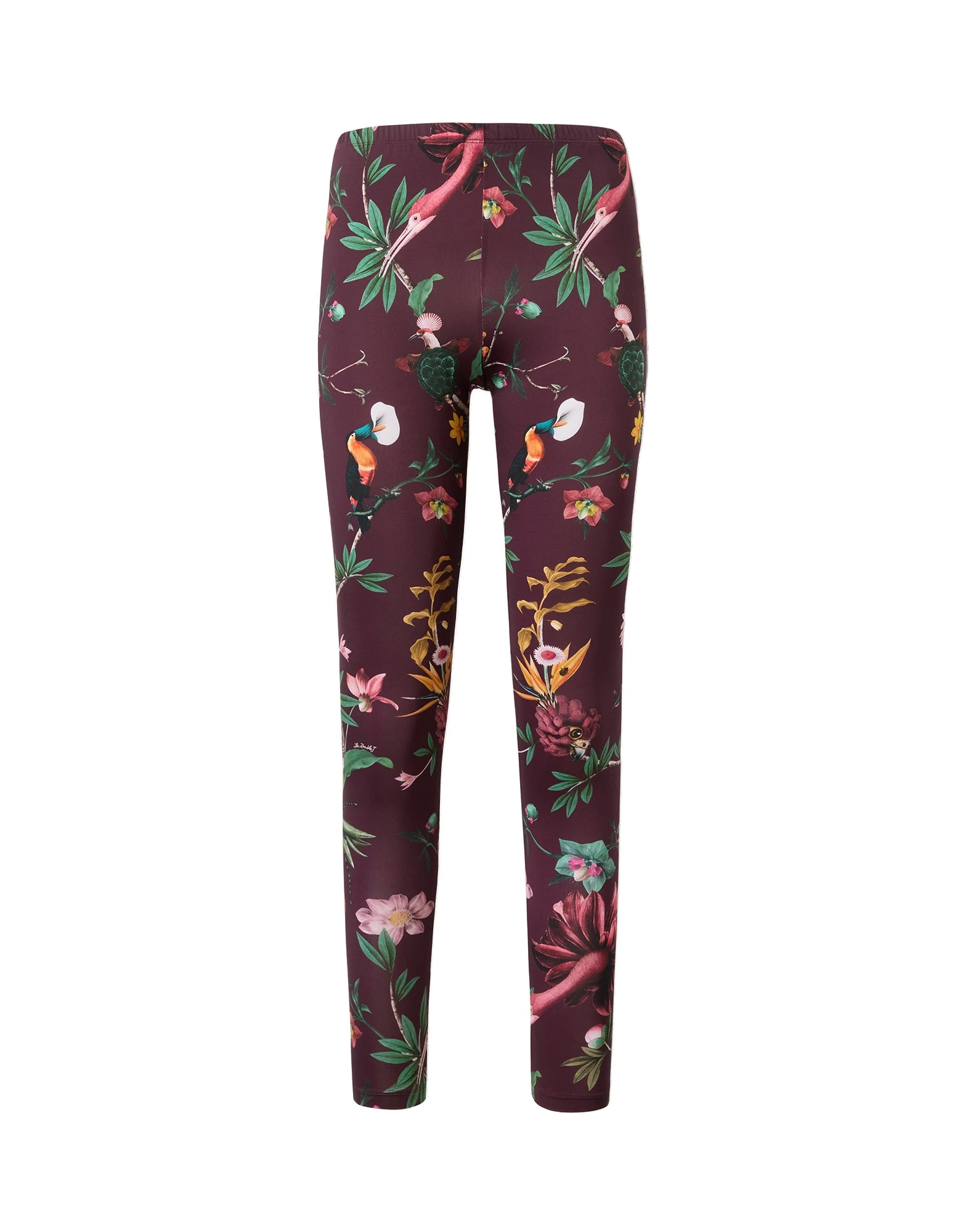 La DoubleJ Leggings in Zooflora Burgundy La DoubleJ Leggings in Zooflora Burgundy