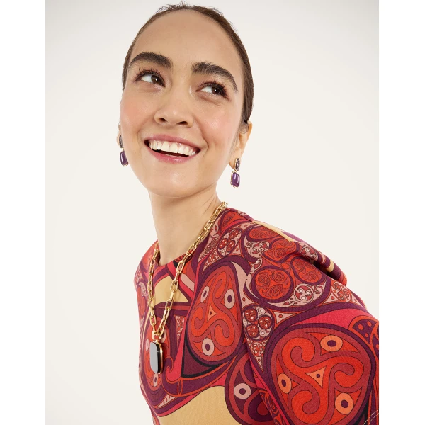 La DoubleJ Lela Dress in Alchemy Red, view 5