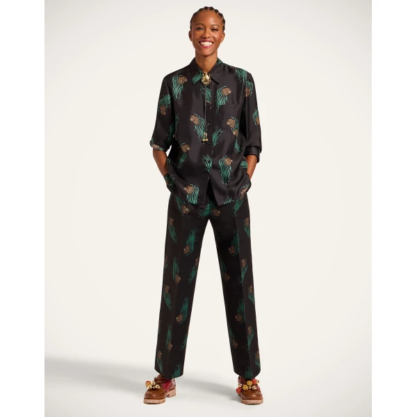 La DoubleJ Let Loose Pants in Lemuria Black, view 2