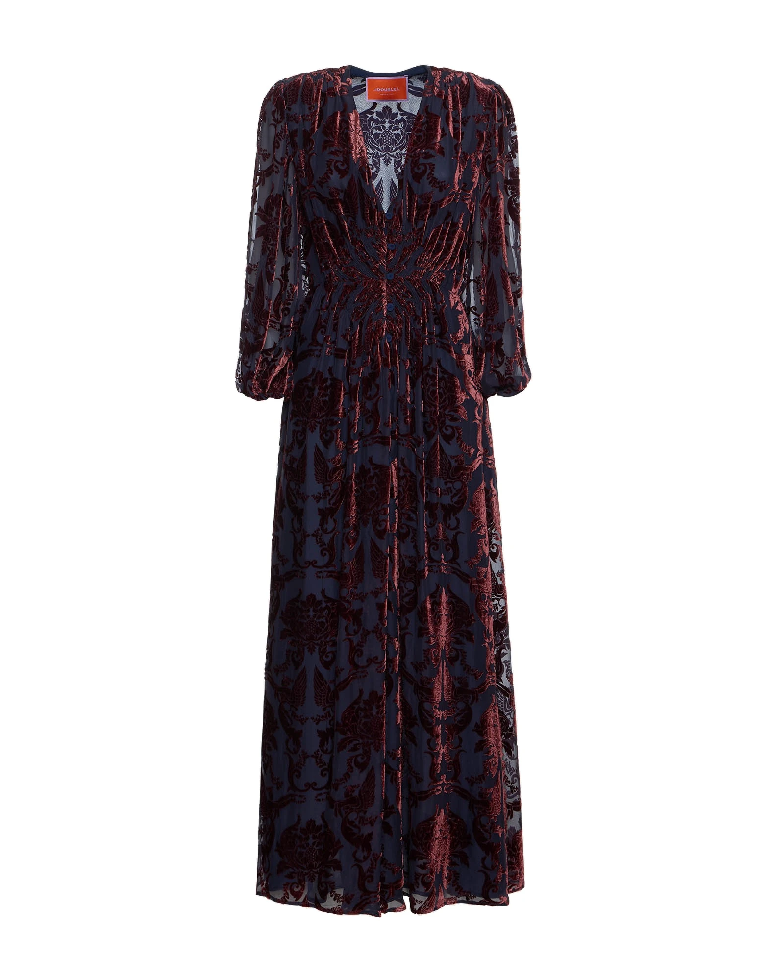 La DoubleJ Long Camerino Dress in Cherubs Blue La DoubleJ Long Camerino Dress in Cherubs Blue