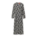 La DoubleJ Long Sleeve Swing Dress in Aperol Black & White