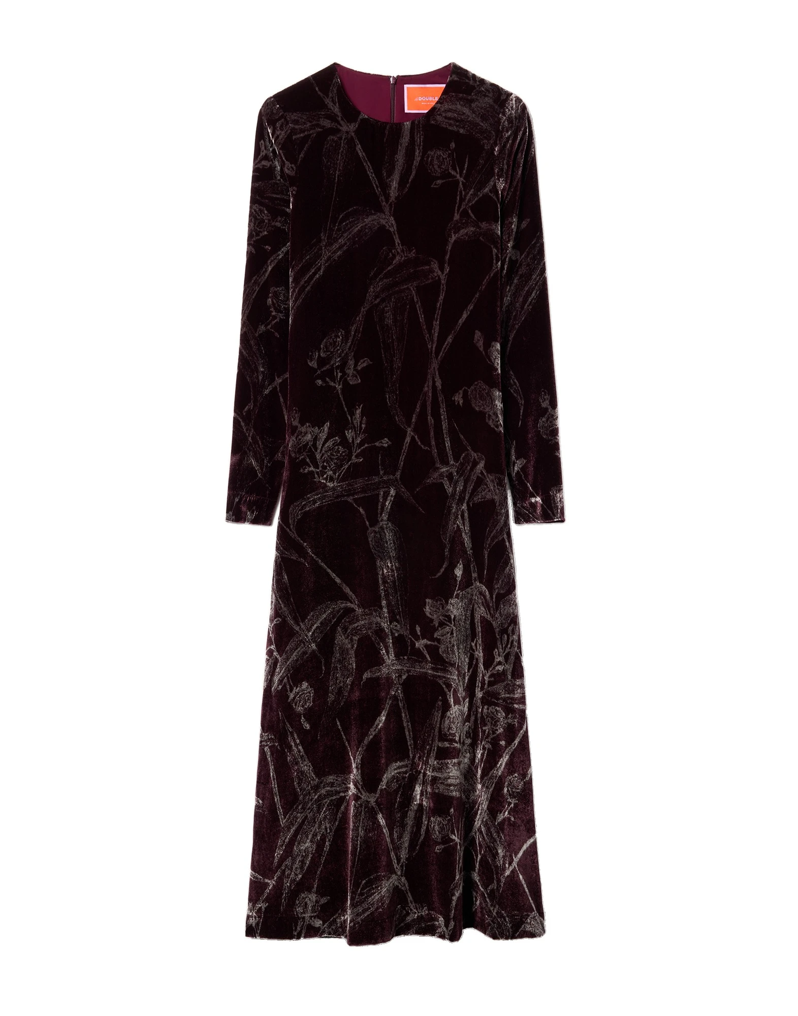 La DoubleJ Long Sleeve Swing Dress in Bamboo Burgundy La DoubleJ Long Sleeve Swing Dress in Bamboo Burgundy