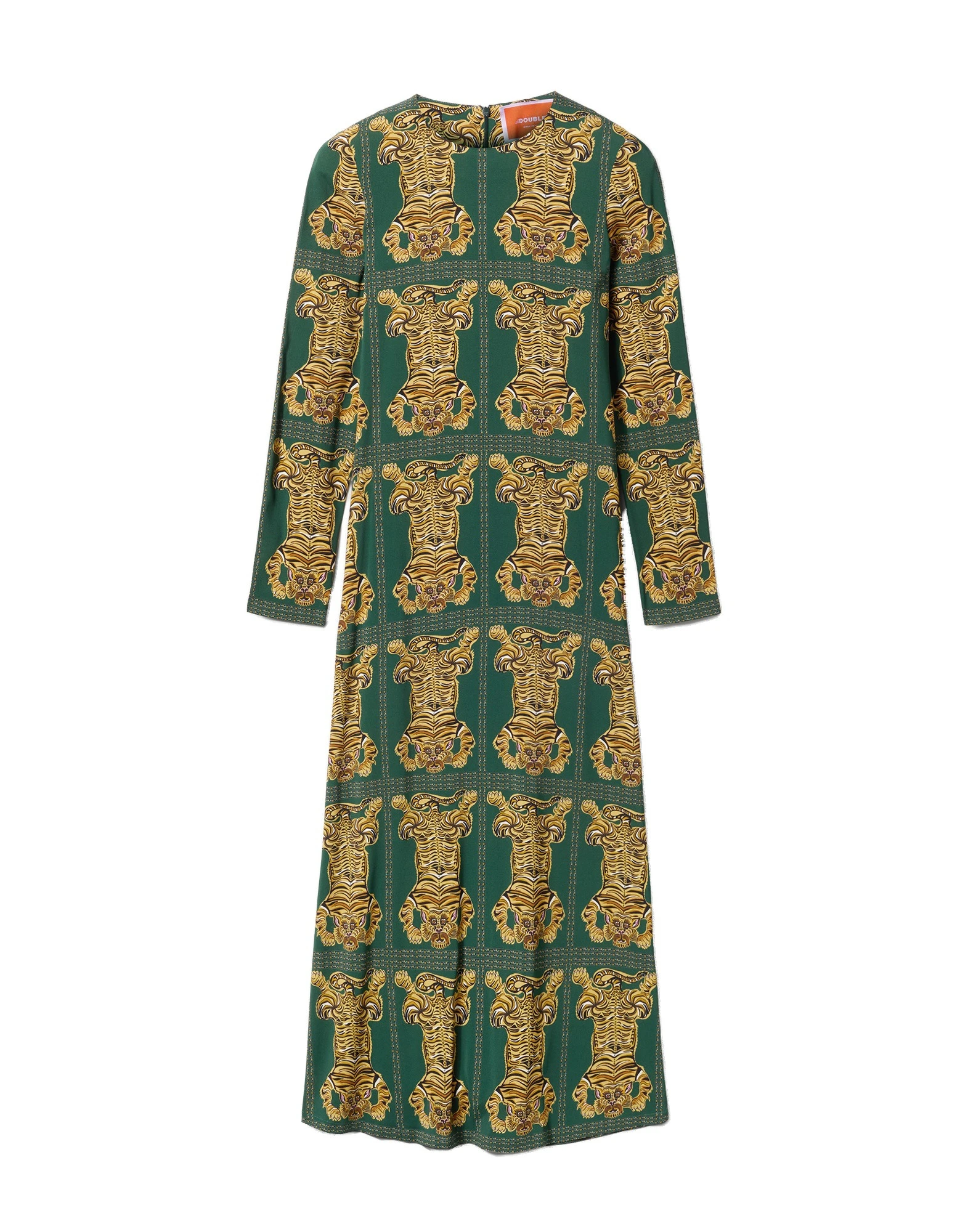 La DoubleJ Long Sleeve Swing Dress in Tiger Tiles La DoubleJ Long Sleeve Swing Dress in Tiger Tiles