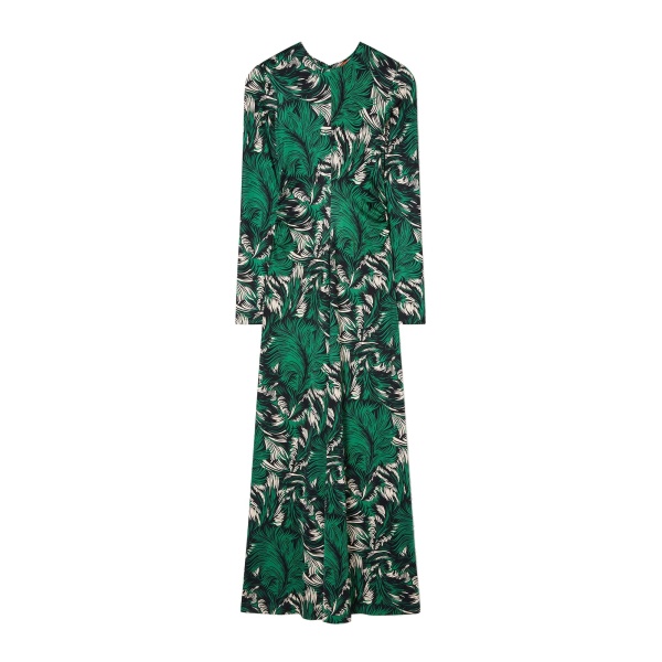 La DoubleJ Long Sleeves Angelica Dress in Quill Green at Luxury Shoes 
