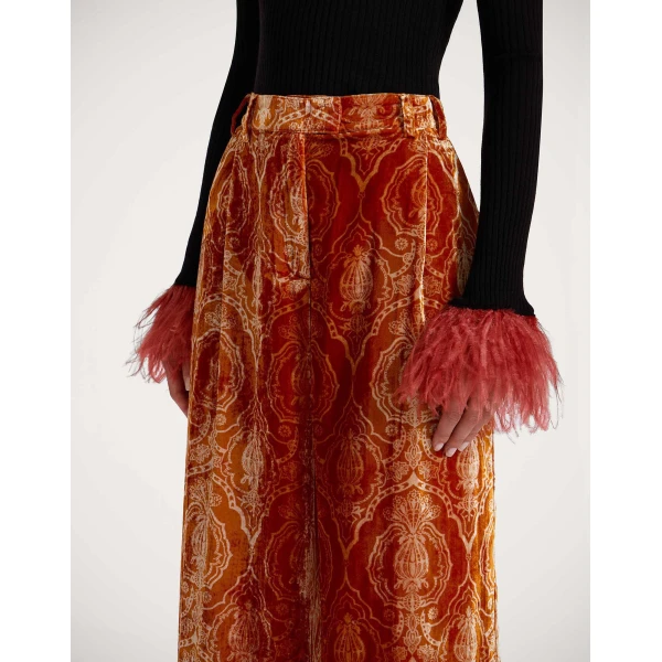 La DoubleJ Loose Pants in Banquet Orange, view 6