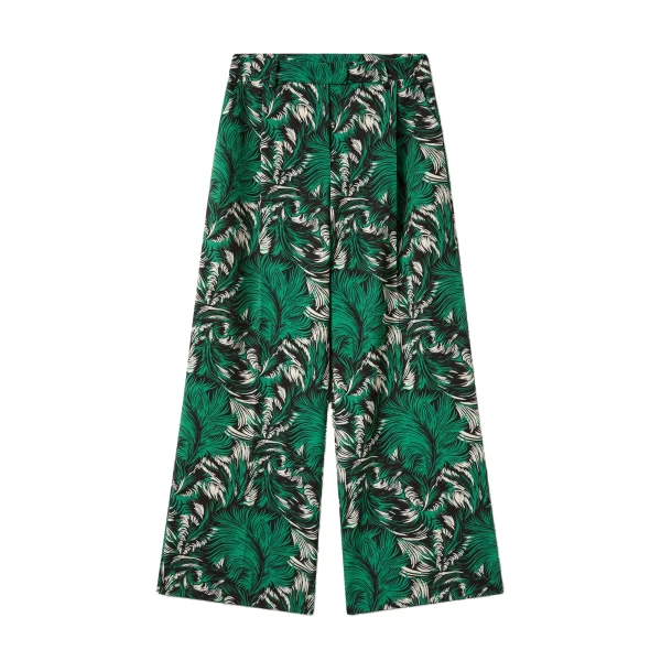 La DoubleJ Loose Pants in Quill Green at Luxury Shoes 