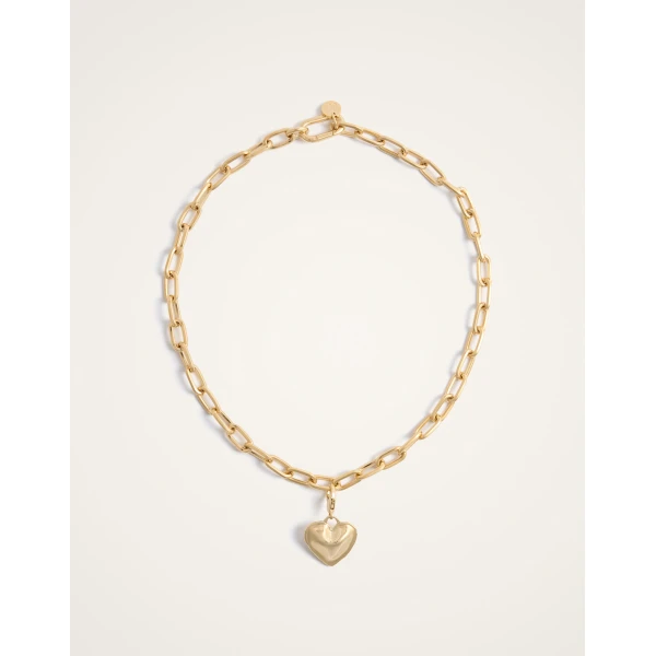 La DoubleJ Love Charm in 24K Gold Plate, view 3