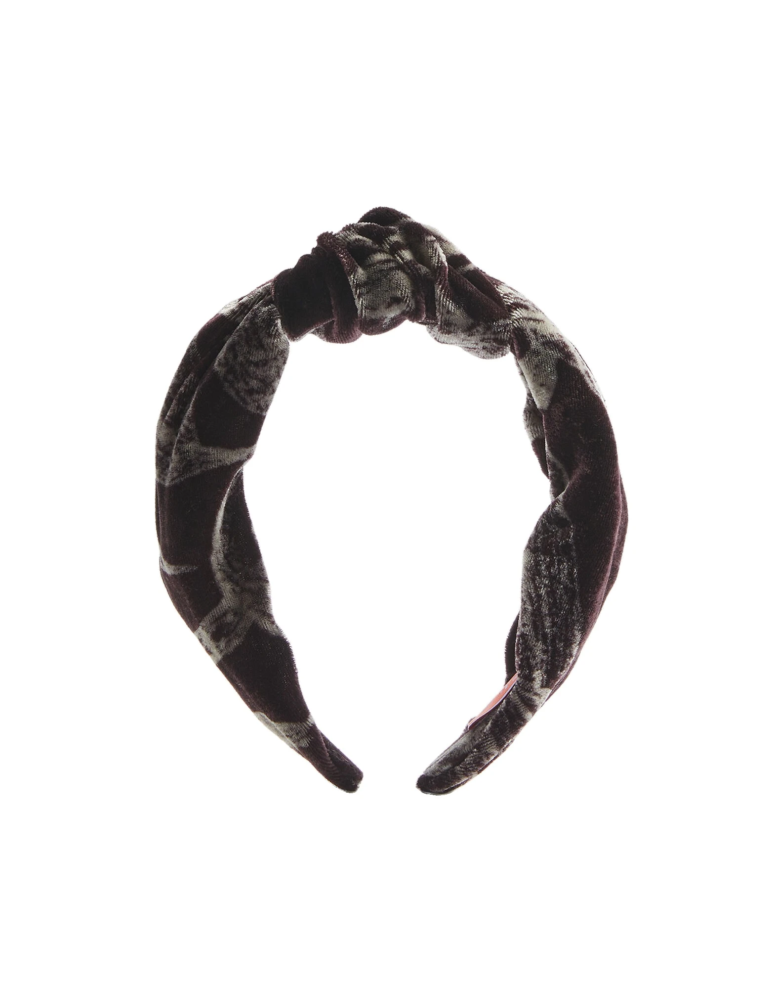 La DoubleJ Love Knot Headband in Bamboo Burgundy at Luxury Shoes La DoubleJ Love Knot Headband in Bamboo Burgundy at Luxury Shoes