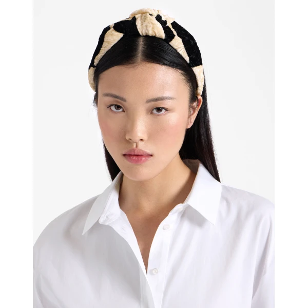 La DoubleJ Love Knot Headband in Lunaria Light Pink at Luxury Shoes 