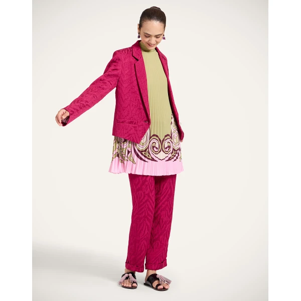 La DoubleJ Luckycharm Jacket in Animalier Raspberry at Luxury Shoes 
