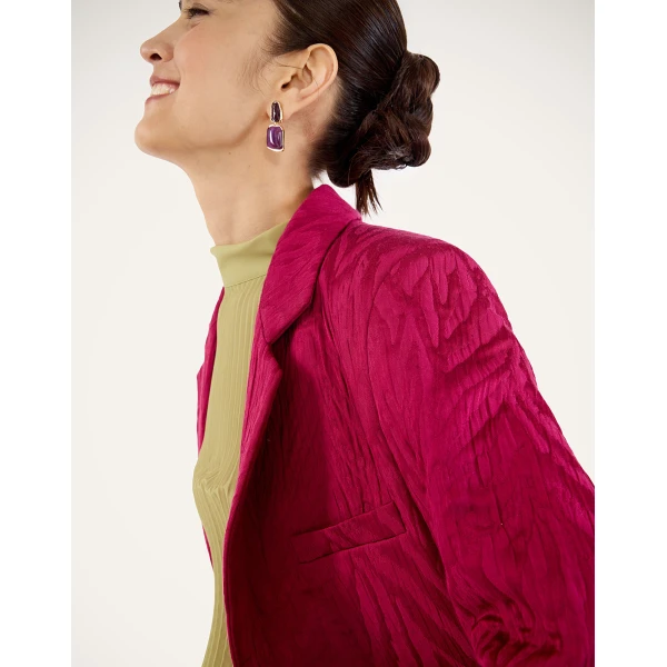 La DoubleJ Luckycharm Jacket in Animalier Raspberry at Luxury Shoes 